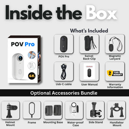 POV Pro – Hands-Free 4K POV Camera